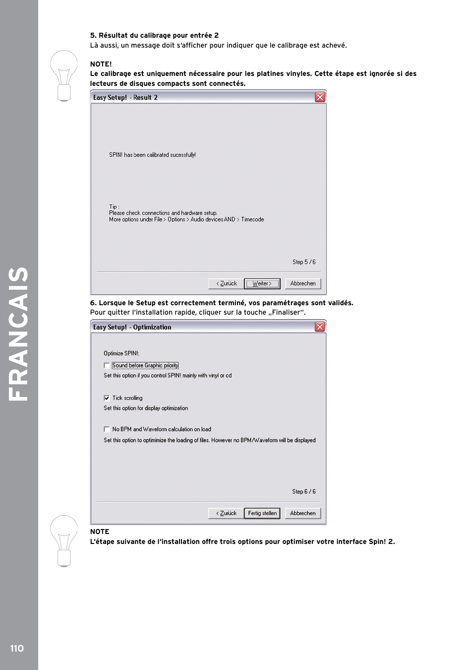 Fr anc ais | Reloop SPIN!2 User Manual | Page 118 / 153