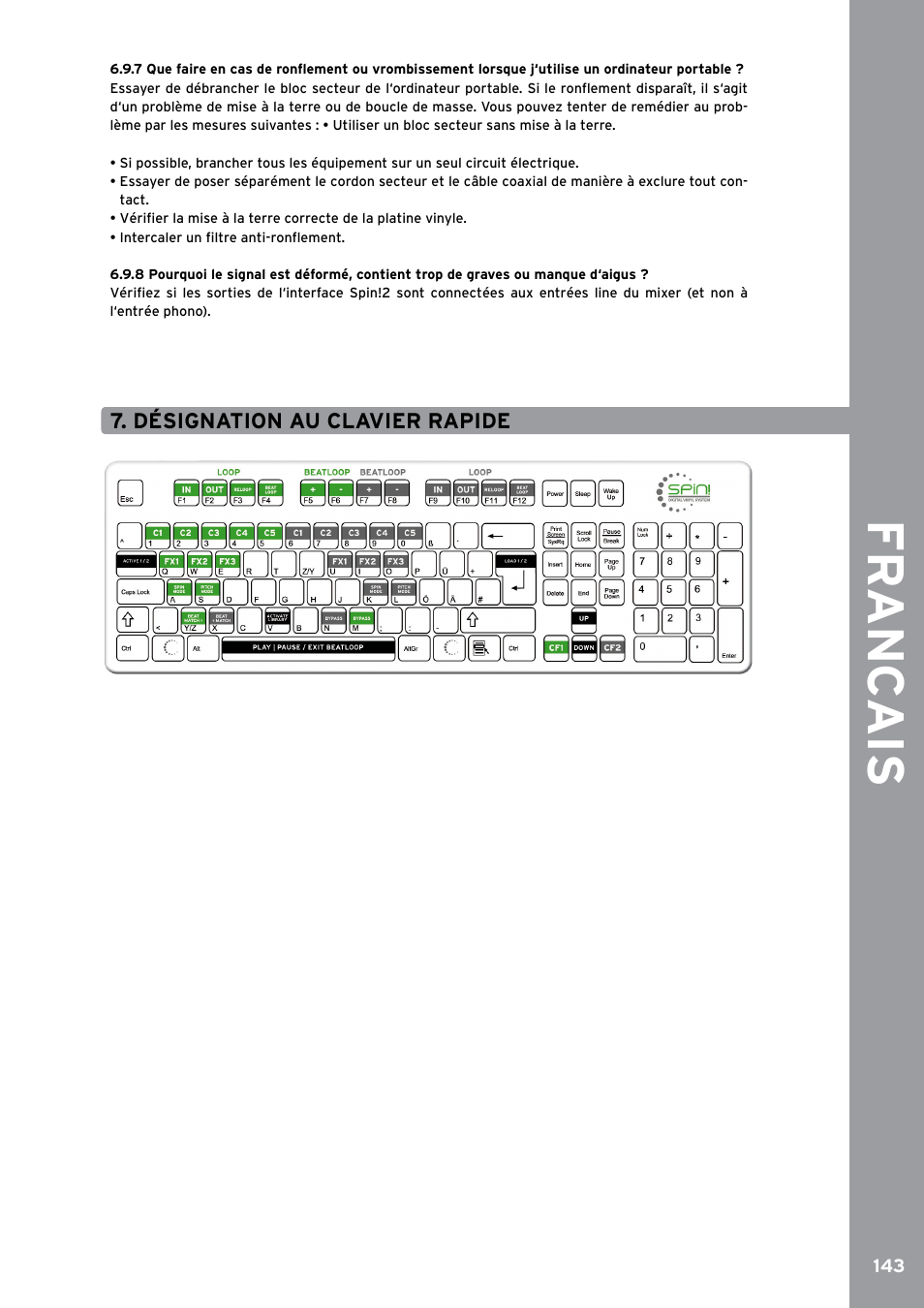 Fr anc ais | Reloop SPIN!2 User Manual | Page 151 / 153