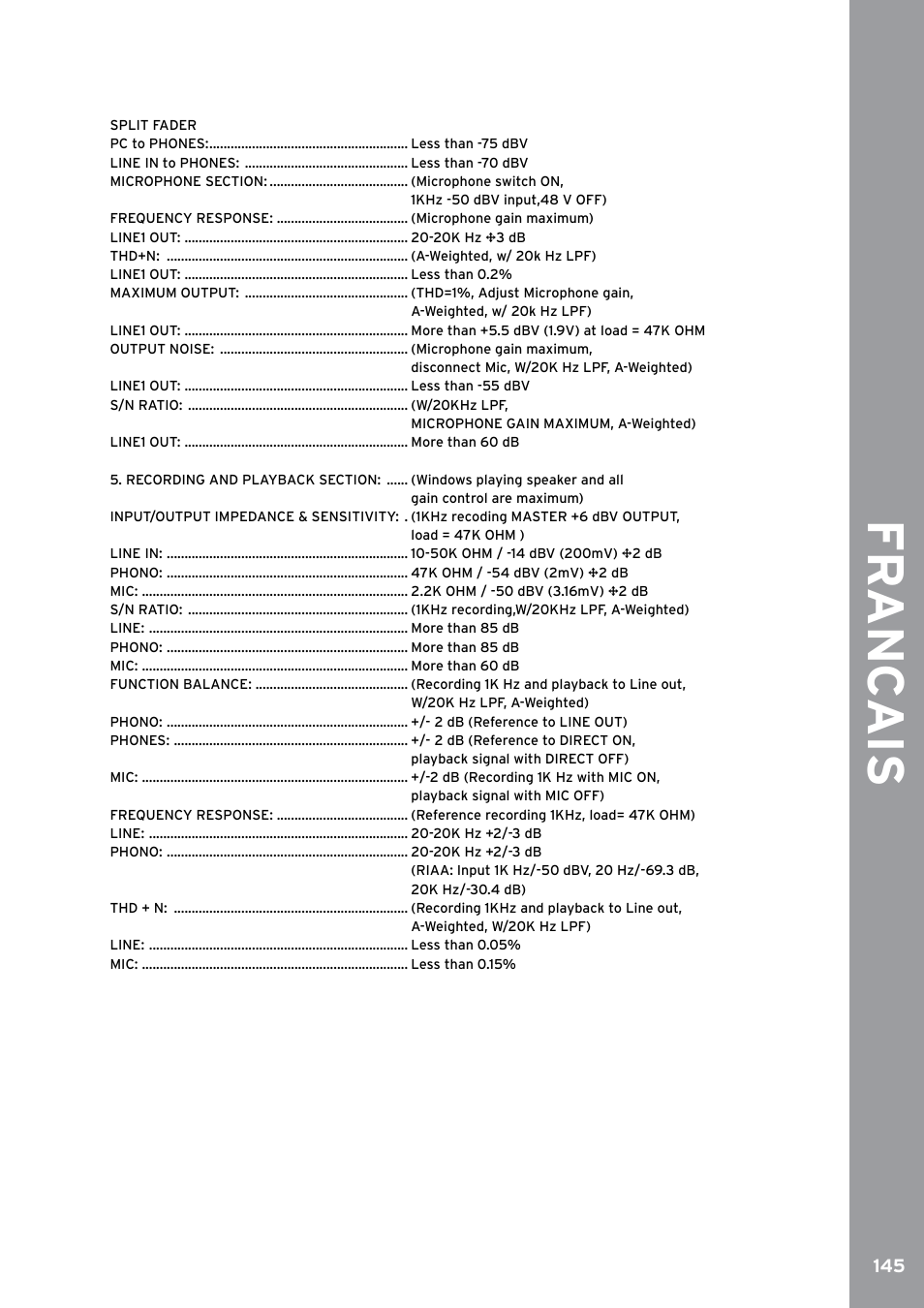 Fr anc ais | Reloop SPIN!2 User Manual | Page 153 / 153