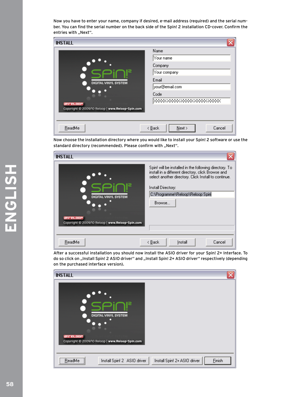 English | Reloop SPIN!2 User Manual | Page 66 / 153