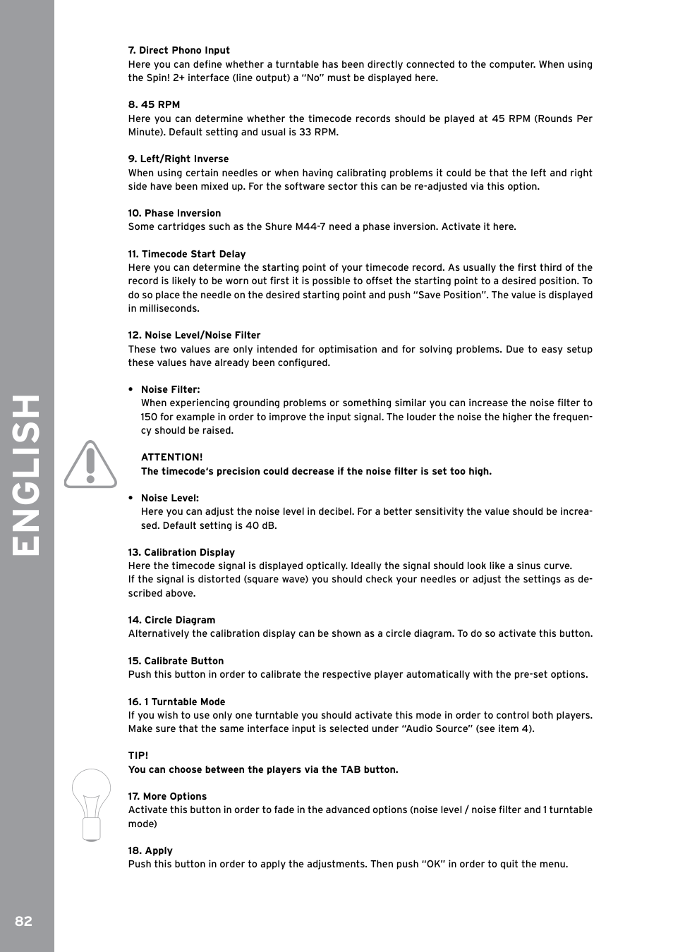 English | Reloop SPIN!2 User Manual | Page 90 / 153