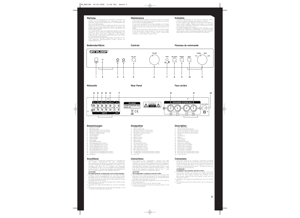 Reloop HA-210 B User Manual | Page 3 / 4