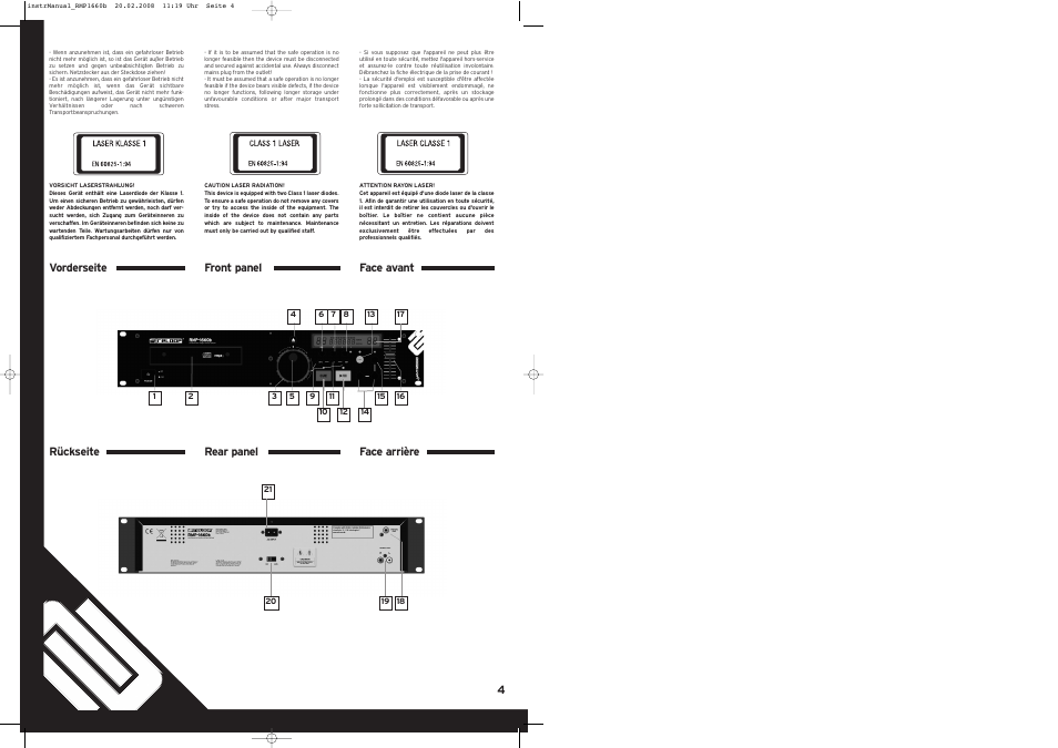 Reloop RMP-1660 User Manual | Page 4 / 8
