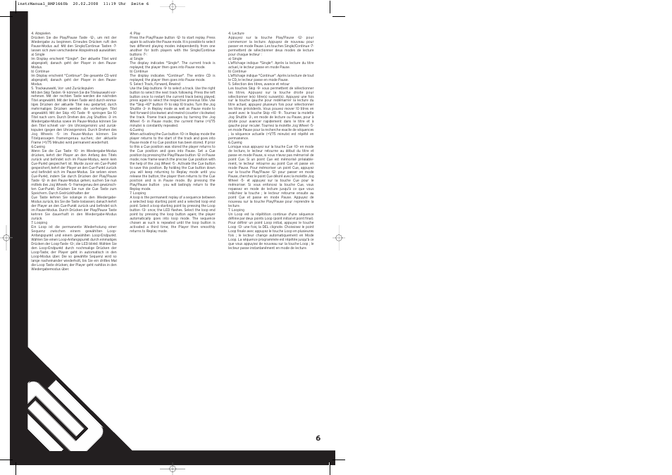 Reloop RMP-1660 User Manual | Page 6 / 8
