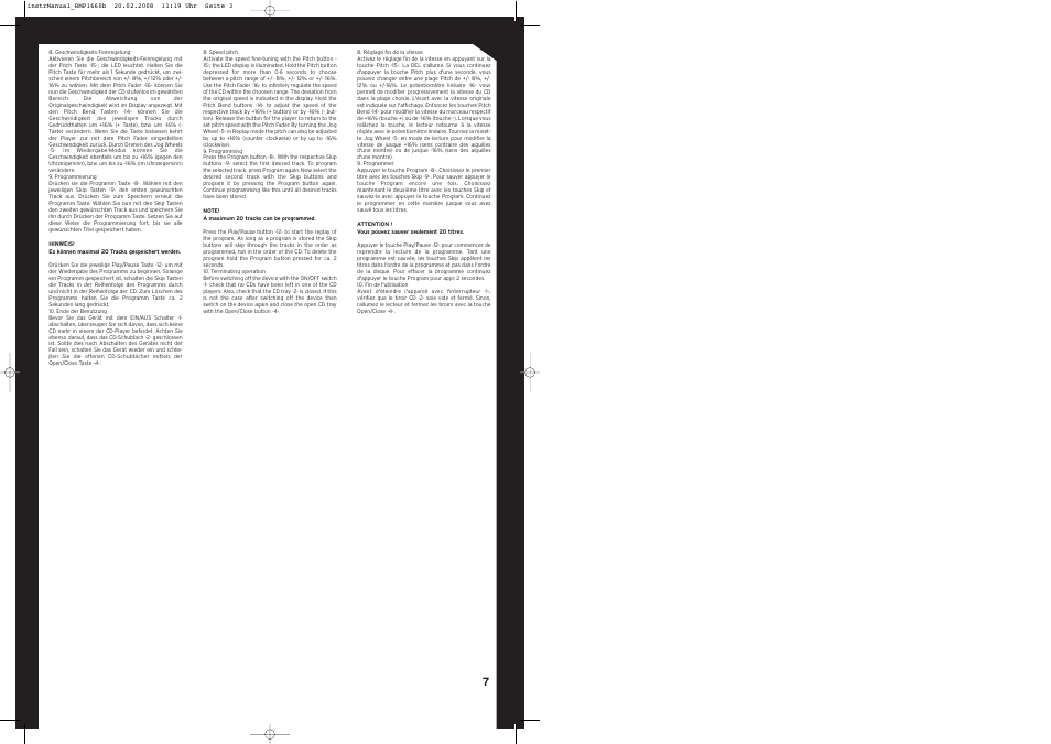 Reloop RMP-1660 User Manual | Page 7 / 8