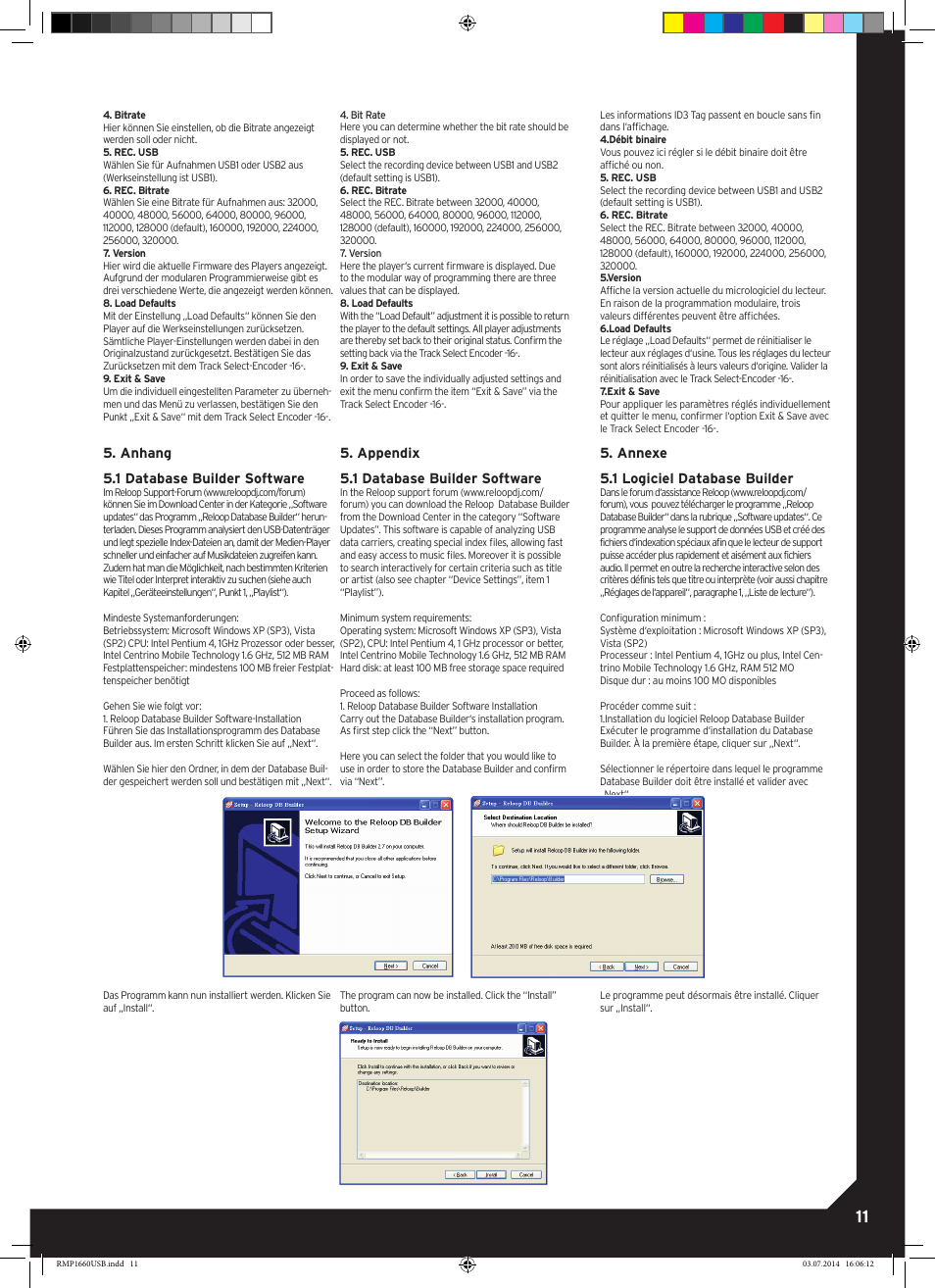 Reloop RMP-1660 USB User Manual | Page 11 / 16
