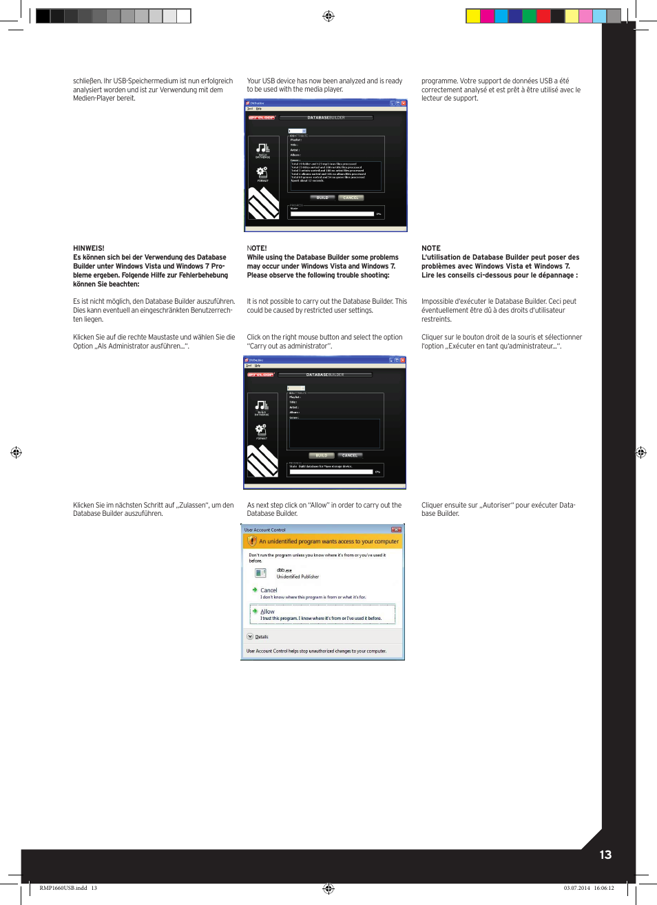 Reloop RMP-1660 USB User Manual | Page 13 / 16