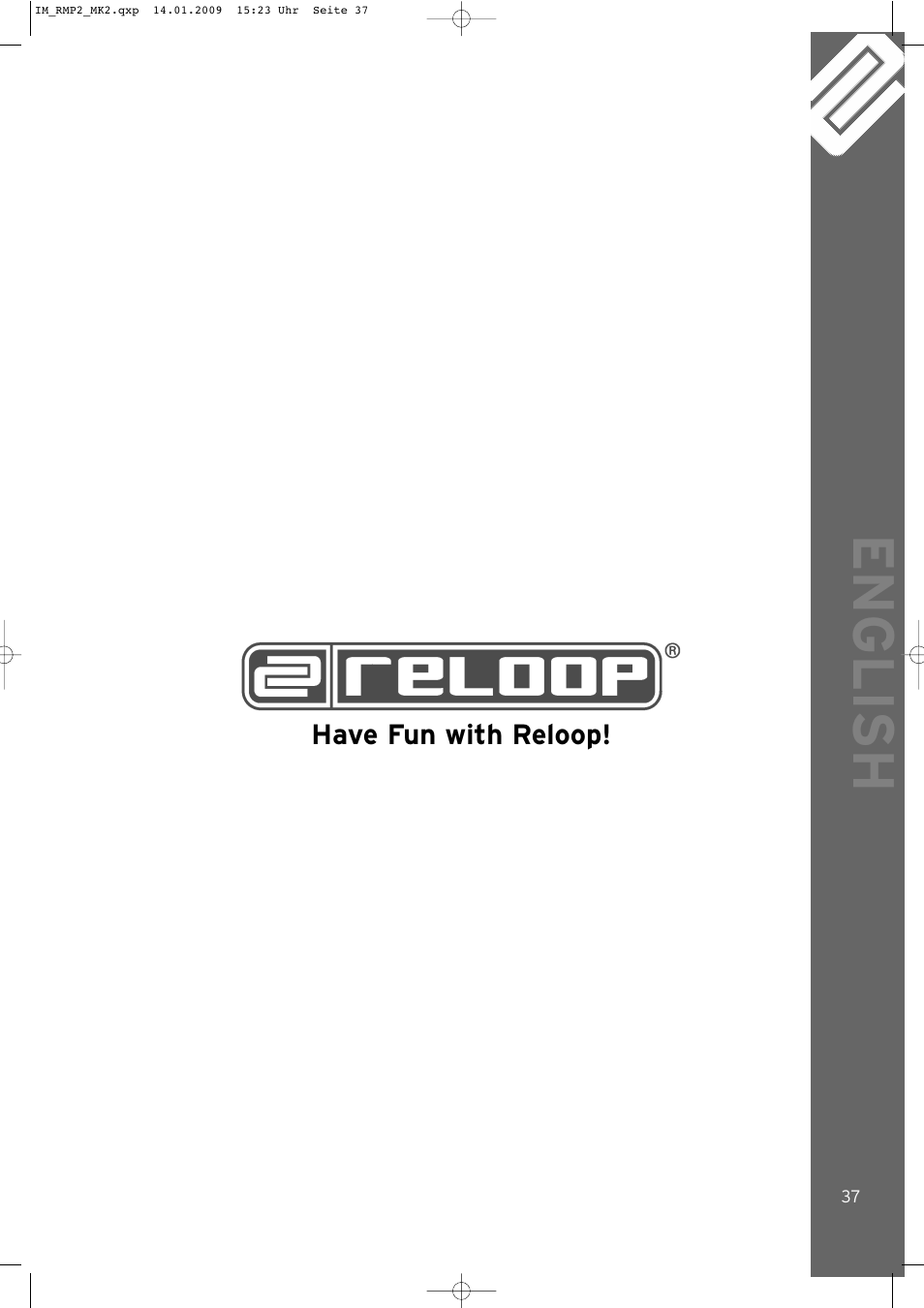 English | Reloop RMP-2 MK2 B User Manual | Page 37 / 56