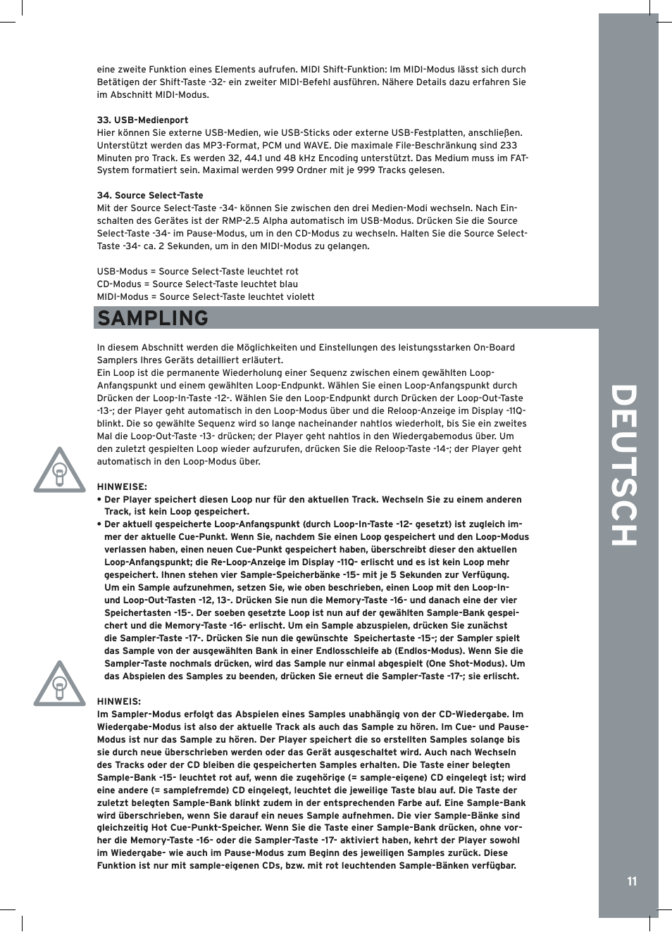 Reloop RMP-2.5 ALPHA User Manual | Page 11 / 68