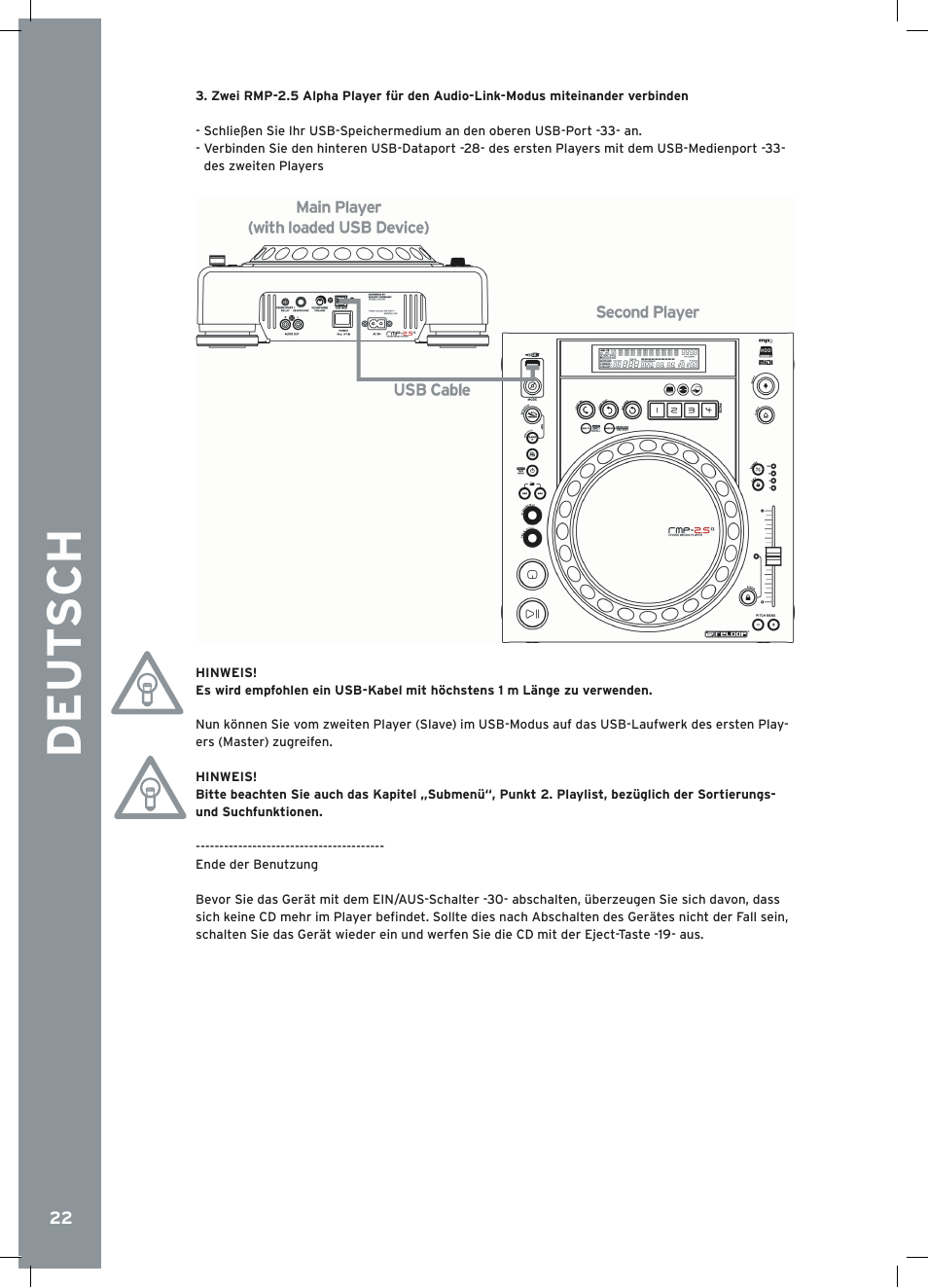 Reloop RMP-2.5 ALPHA User Manual | Page 22 / 68