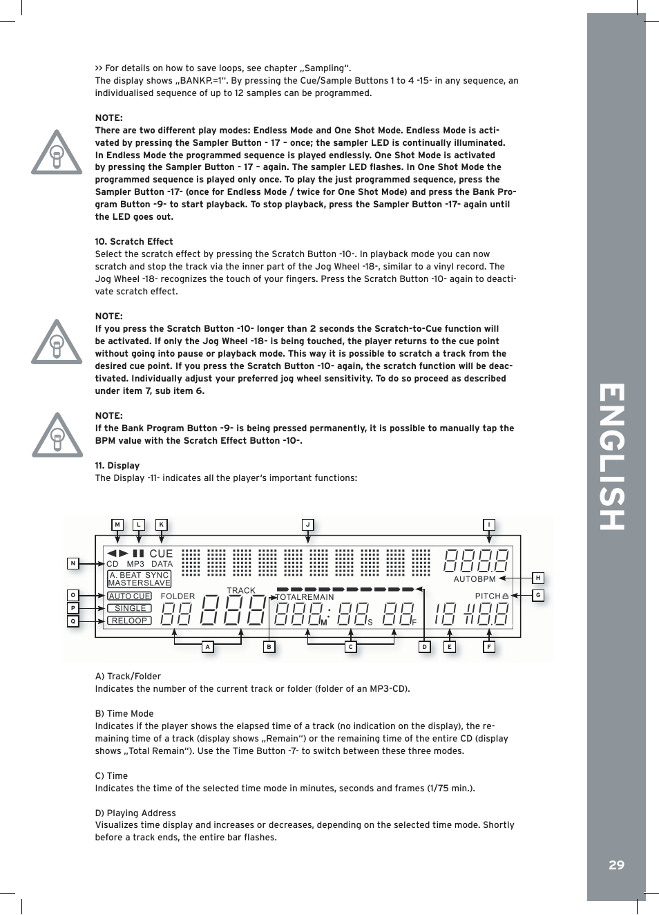 English | Reloop RMP-2.5 ALPHA User Manual | Page 29 / 68