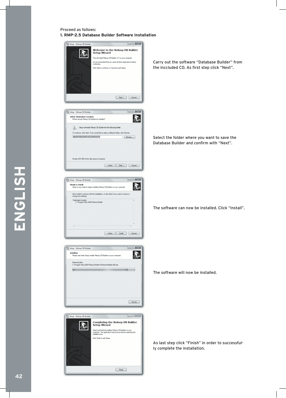 English | Reloop RMP-2.5 ALPHA User Manual | Page 42 / 68