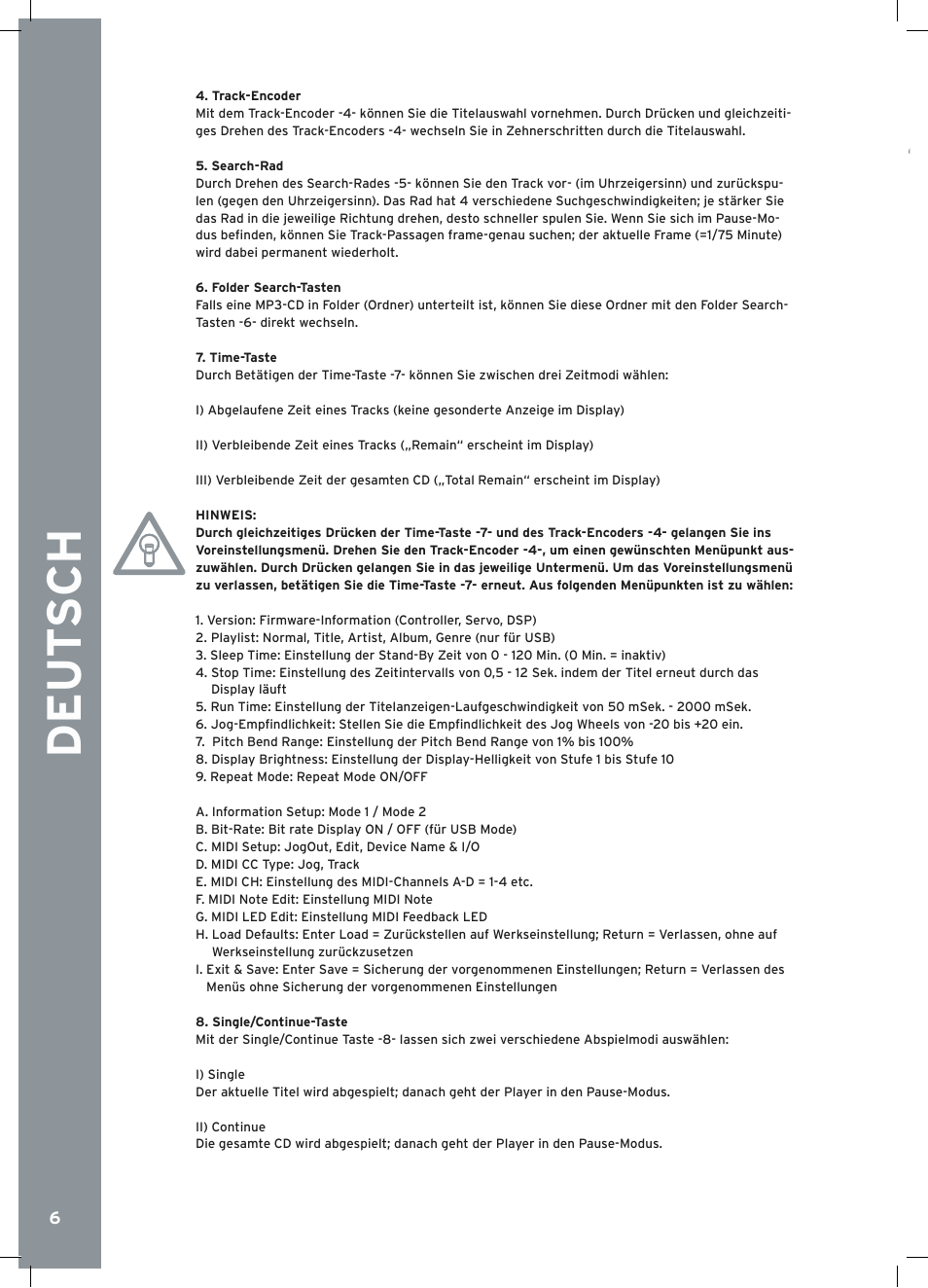 Reloop RMP-2.5 ALPHA User Manual | Page 6 / 68