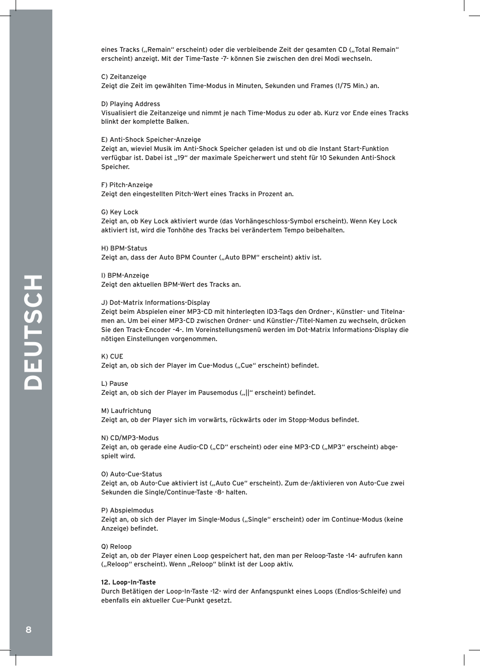 Reloop RMP-2.5 ALPHA User Manual | Page 8 / 68