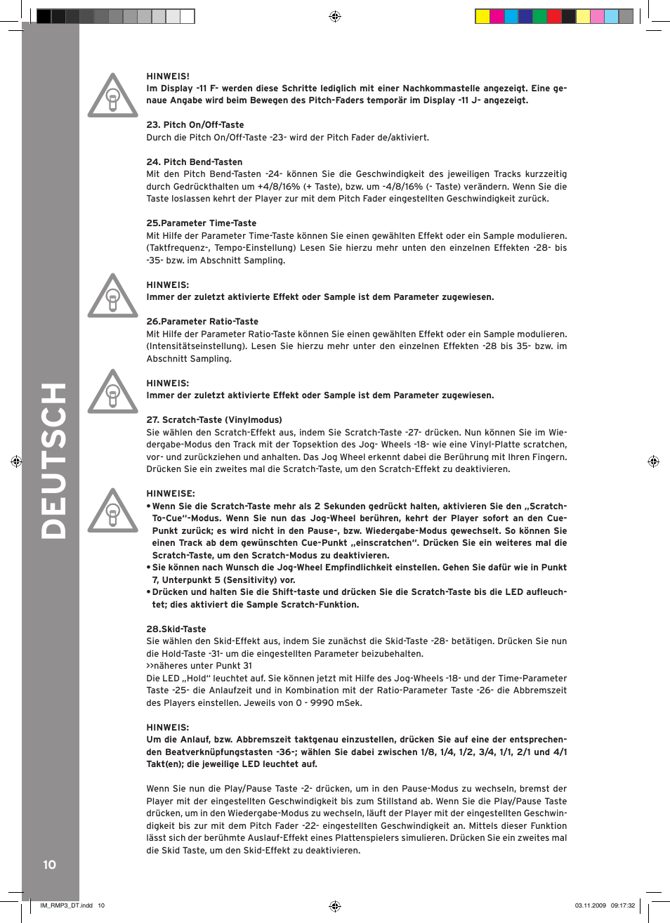 Reloop RMP-3 User Manual | Page 10 / 80