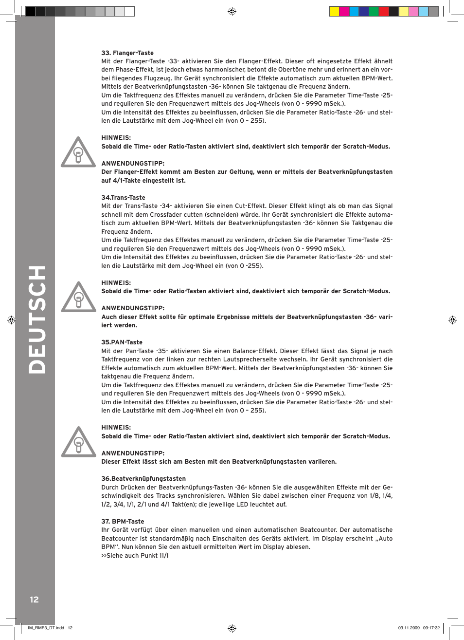 Reloop RMP-3 User Manual | Page 12 / 80