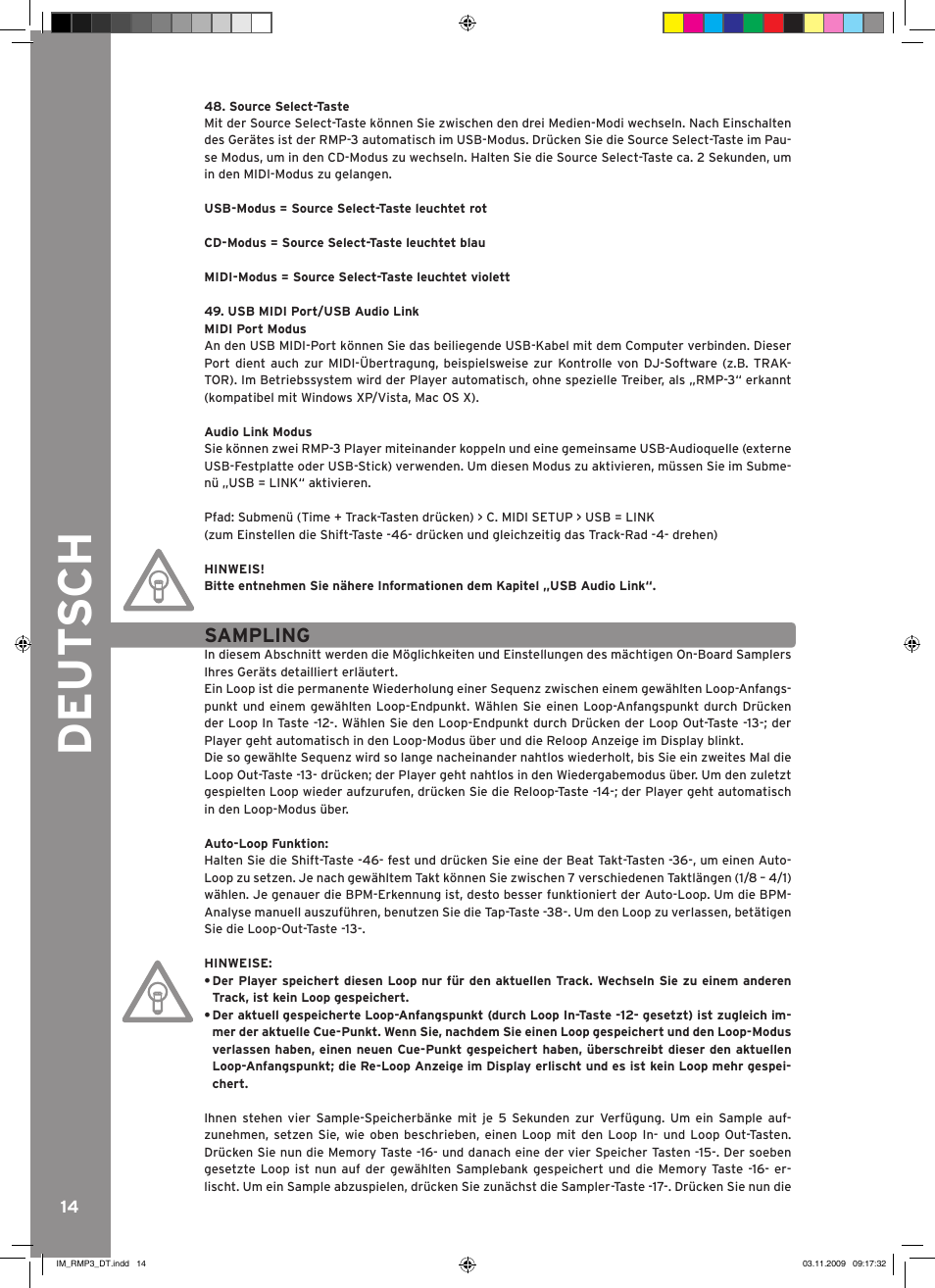 Reloop RMP-3 User Manual | Page 14 / 80