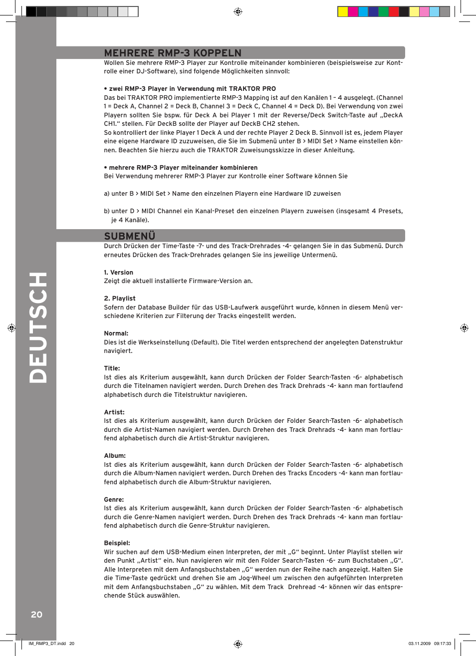 Reloop RMP-3 User Manual | Page 20 / 80