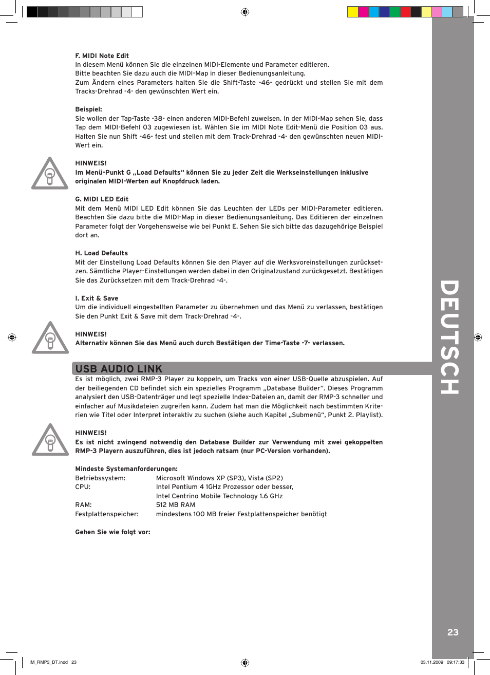 Reloop RMP-3 User Manual | Page 23 / 80