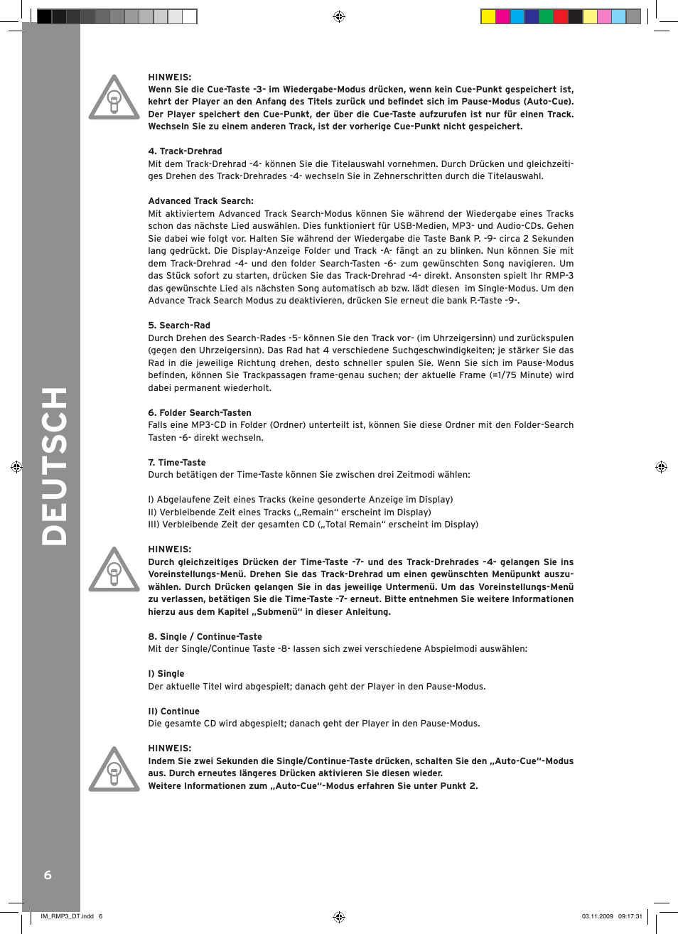 Reloop RMP-3 User Manual | Page 6 / 80