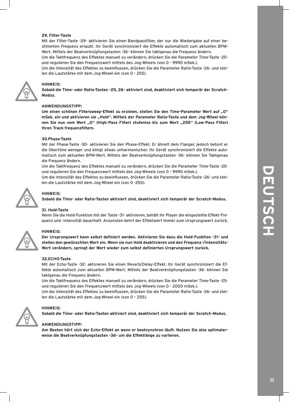 Deu t s ch | Reloop RMP-3 ALPHA LTD. User Manual | Page 11 / 80