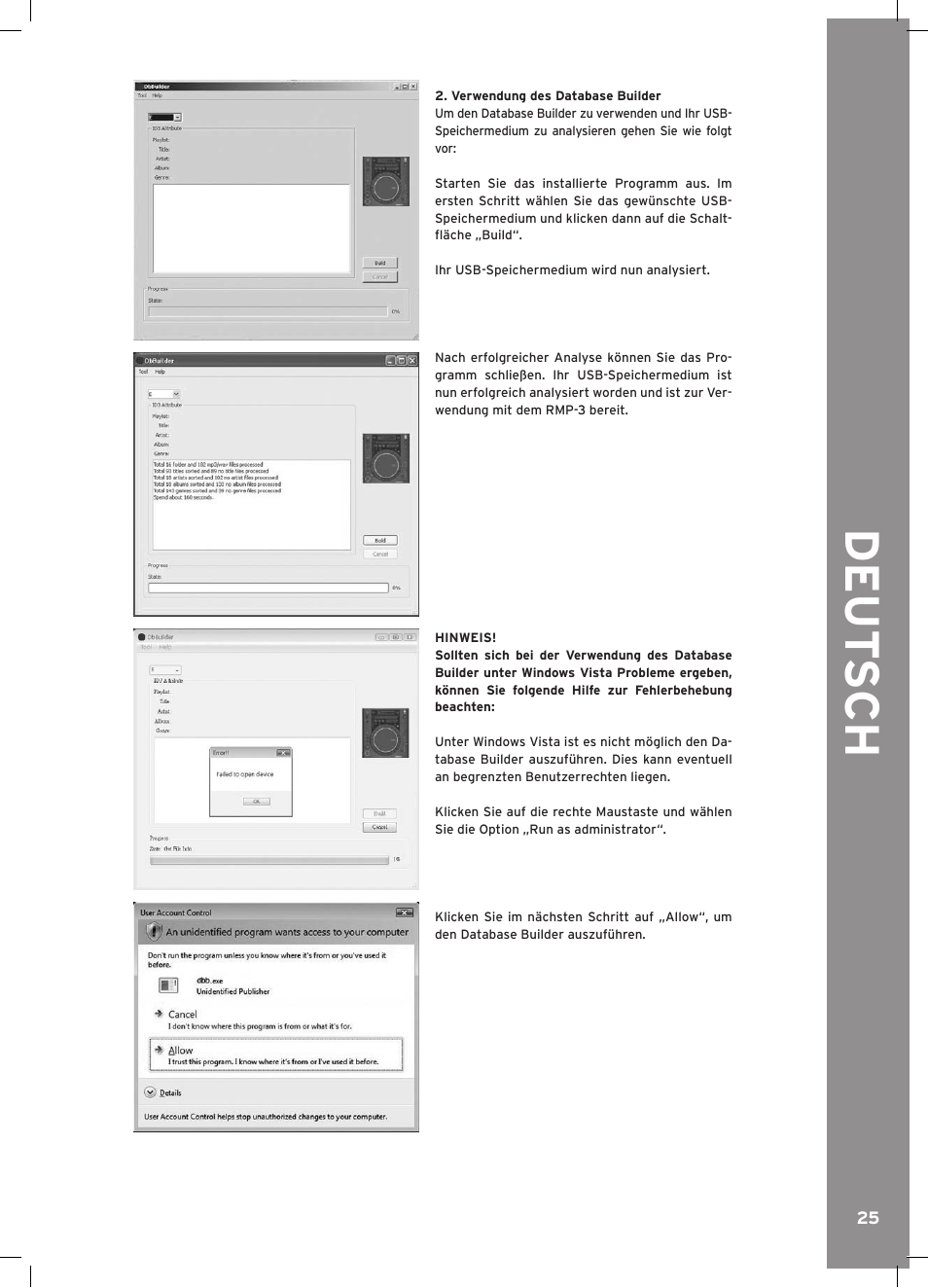 Deu t s ch | Reloop RMP-3 ALPHA LTD. User Manual | Page 25 / 80