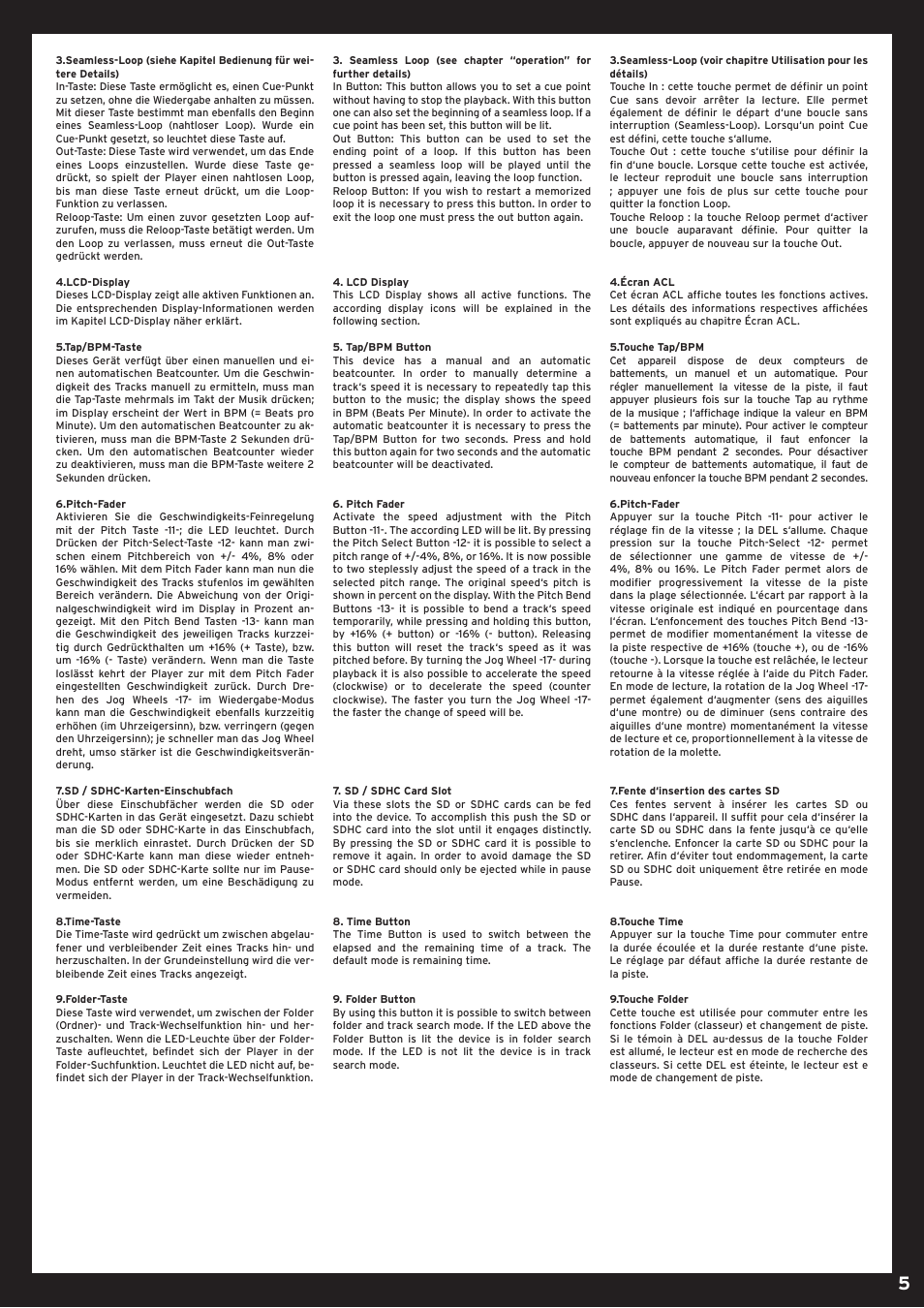 Reloop SMP-1 USB User Manual | Page 5 / 12