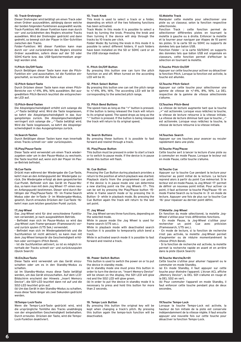 Reloop SMP-1 USB User Manual | Page 6 / 12