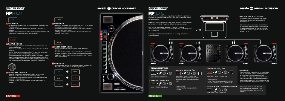 Español deutsch | Reloop RP-8000 - Quickstart Guide User Manual | Page 3 / 5