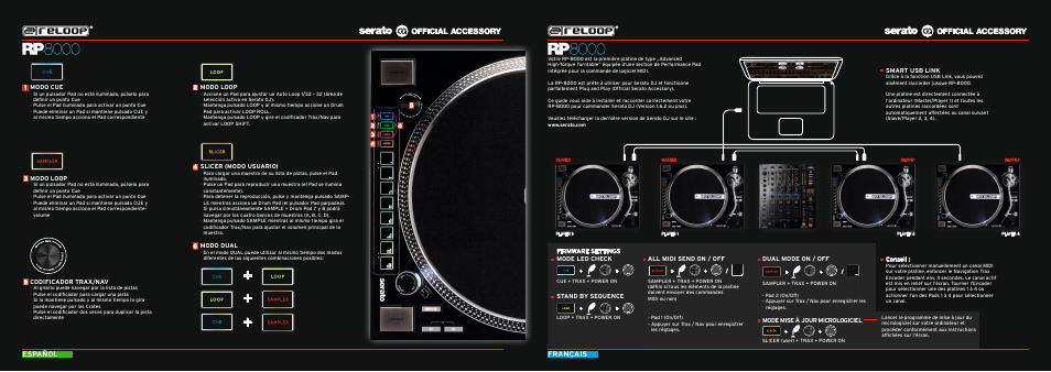 Français español | Reloop RP-8000 - Quickstart Guide User Manual | Page 4 / 5