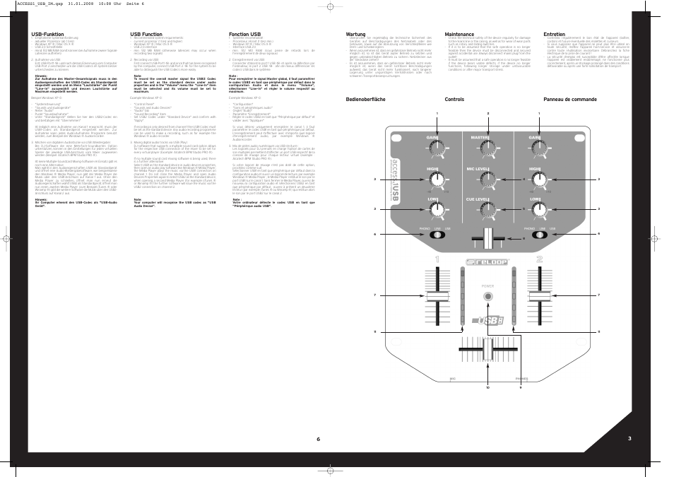 Reloop ACCESS.1 USB User Manual | Page 6 / 8