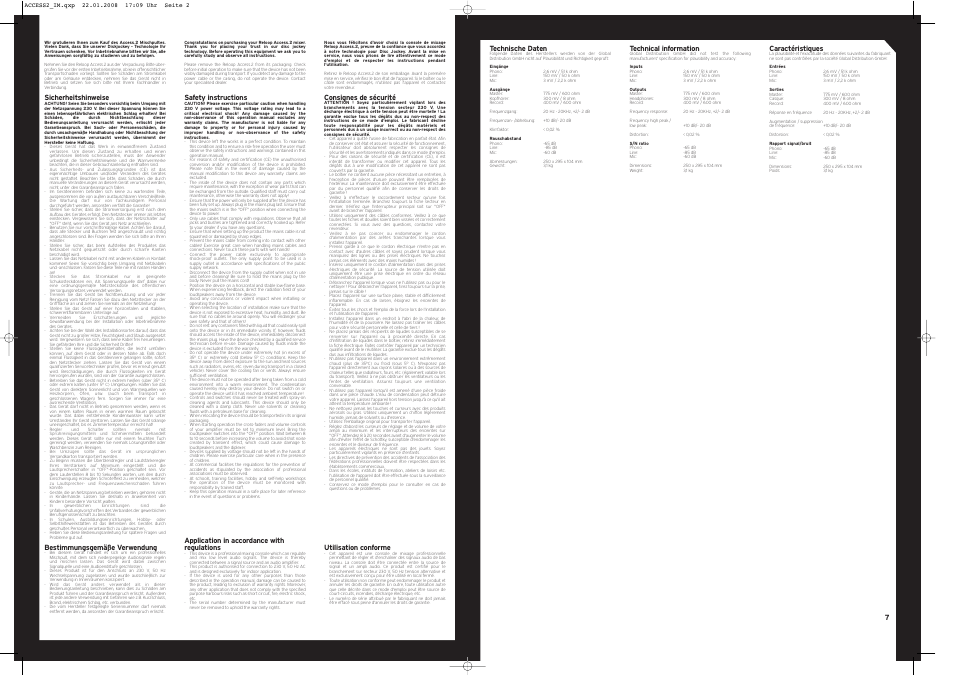 Reloop ACCESS.2 User Manual | Page 7 / 8