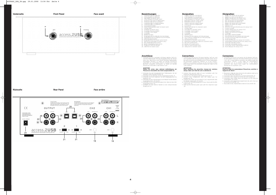 Reloop ACCESS.2 USB User Manual | Page 4 / 8