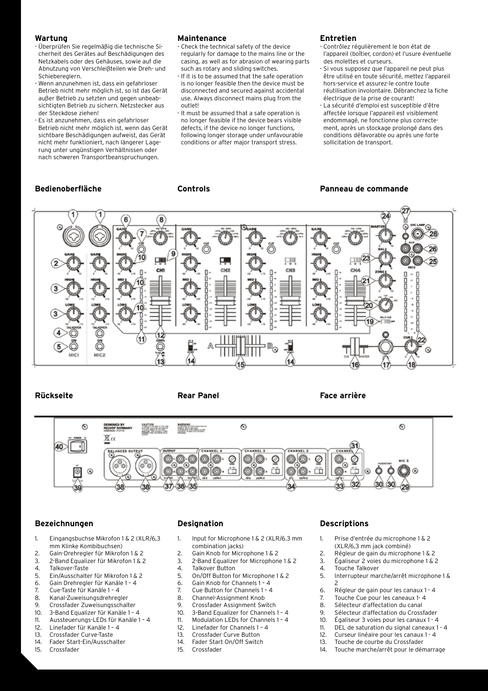 Reloop ACCESS.4 User Manual | Page 4 / 12