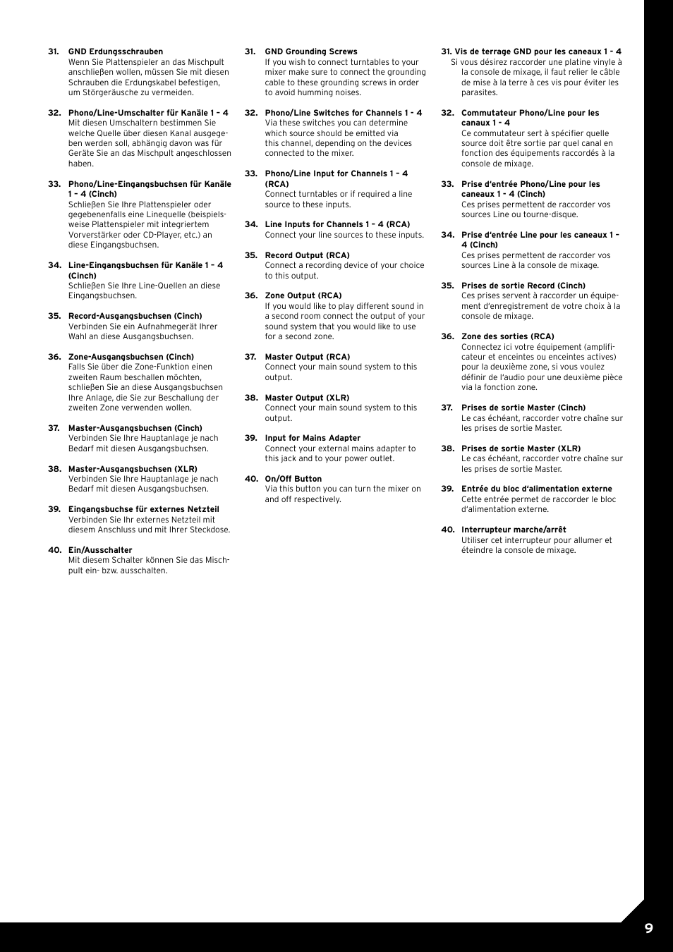 Reloop ACCESS.4 User Manual | Page 9 / 12