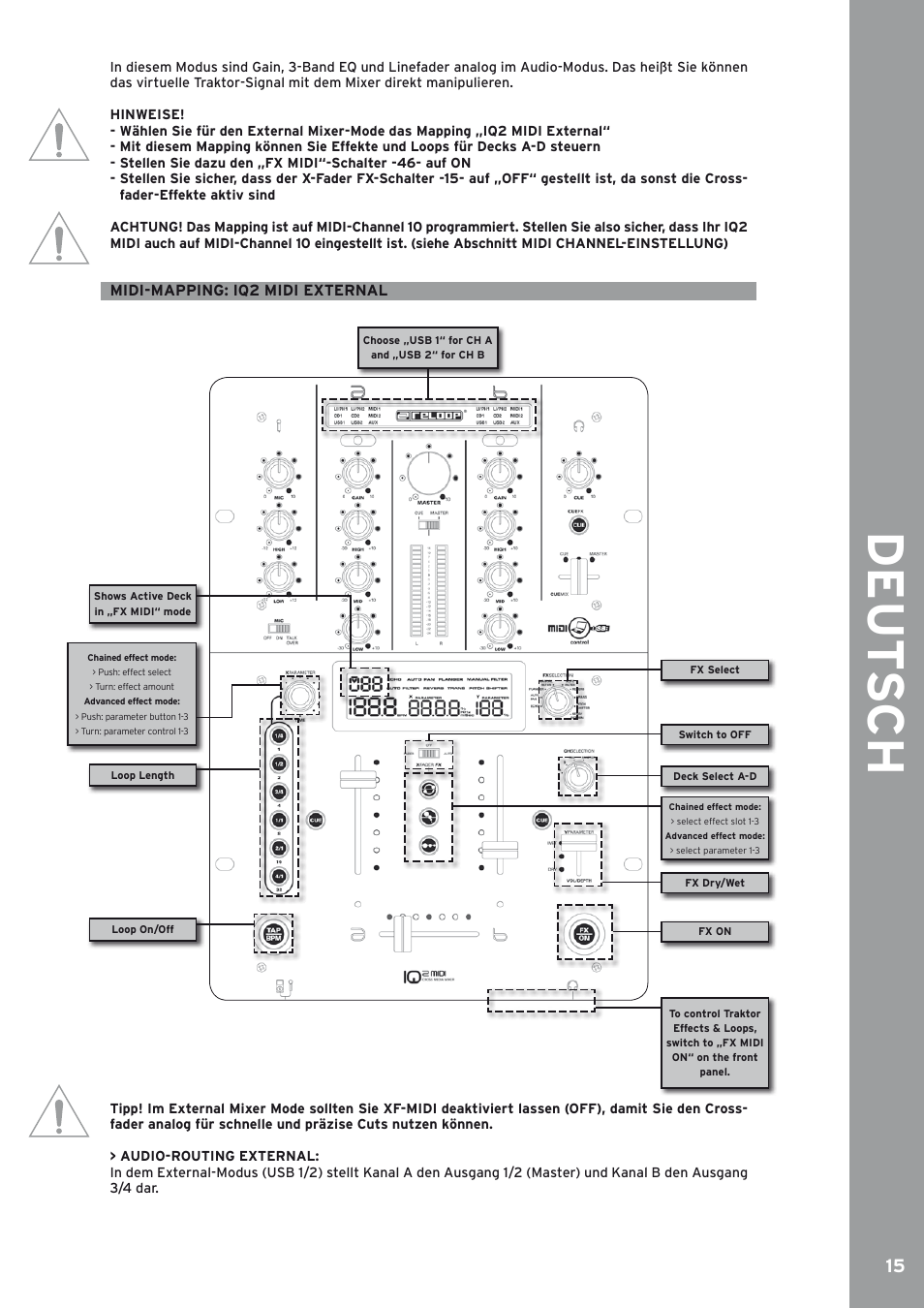 Reloop IQ2 MIDI User Manual | Page 15 / 69