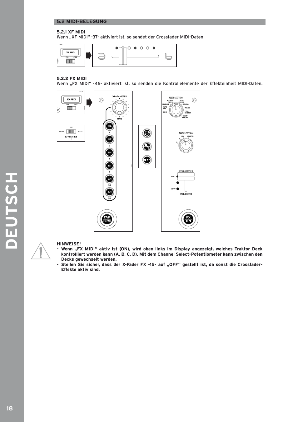 2 midi-belegung | Reloop IQ2 MIDI User Manual | Page 18 / 69