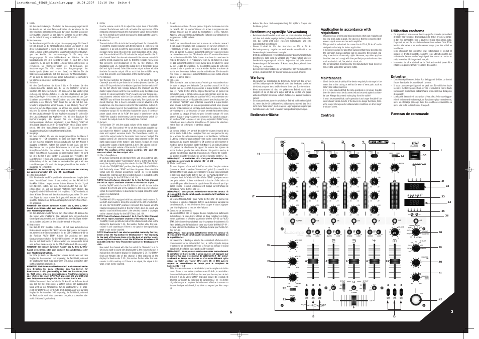 Reloop RMX-40 DSP BLACKFIRE EDITION User Manual | Page 3 / 8
