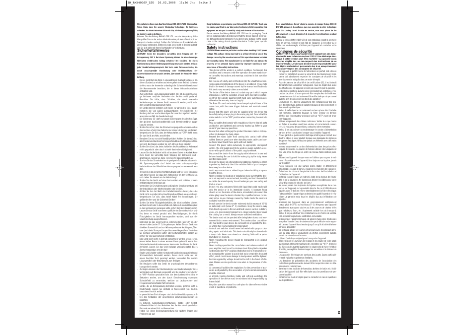 Reloop RMX-40 DSP LTD. User Manual | Page 2 / 8