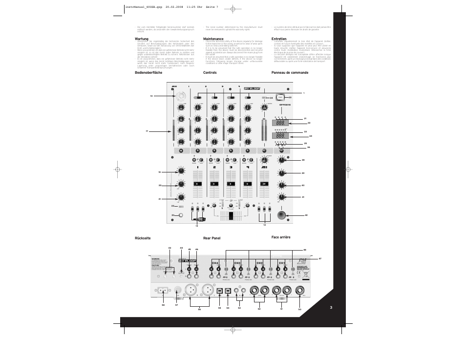 Reloop RMX-40 USB User Manual | Page 3 / 8
