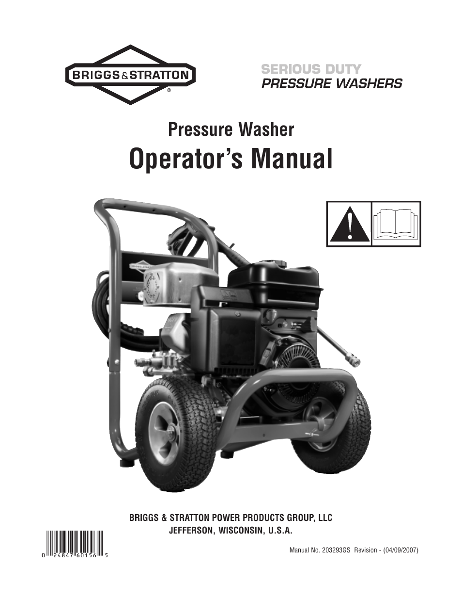 Briggs & Stratton 020324-0 User Manual | 56 pages