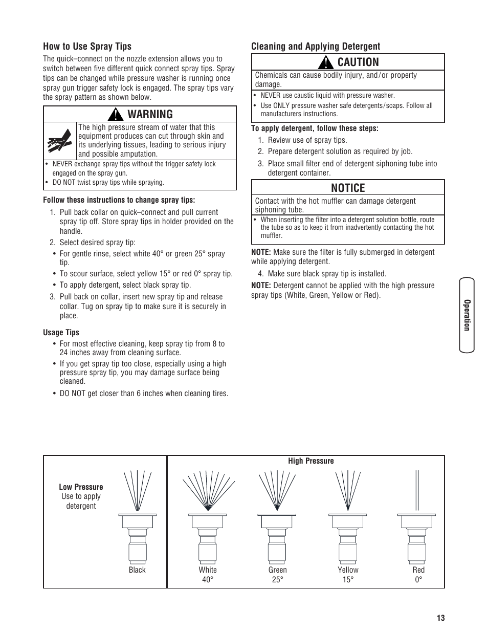 Warning, Notice, Caution | Briggs & Stratton 020324-0 User Manual | Page 15 / 56