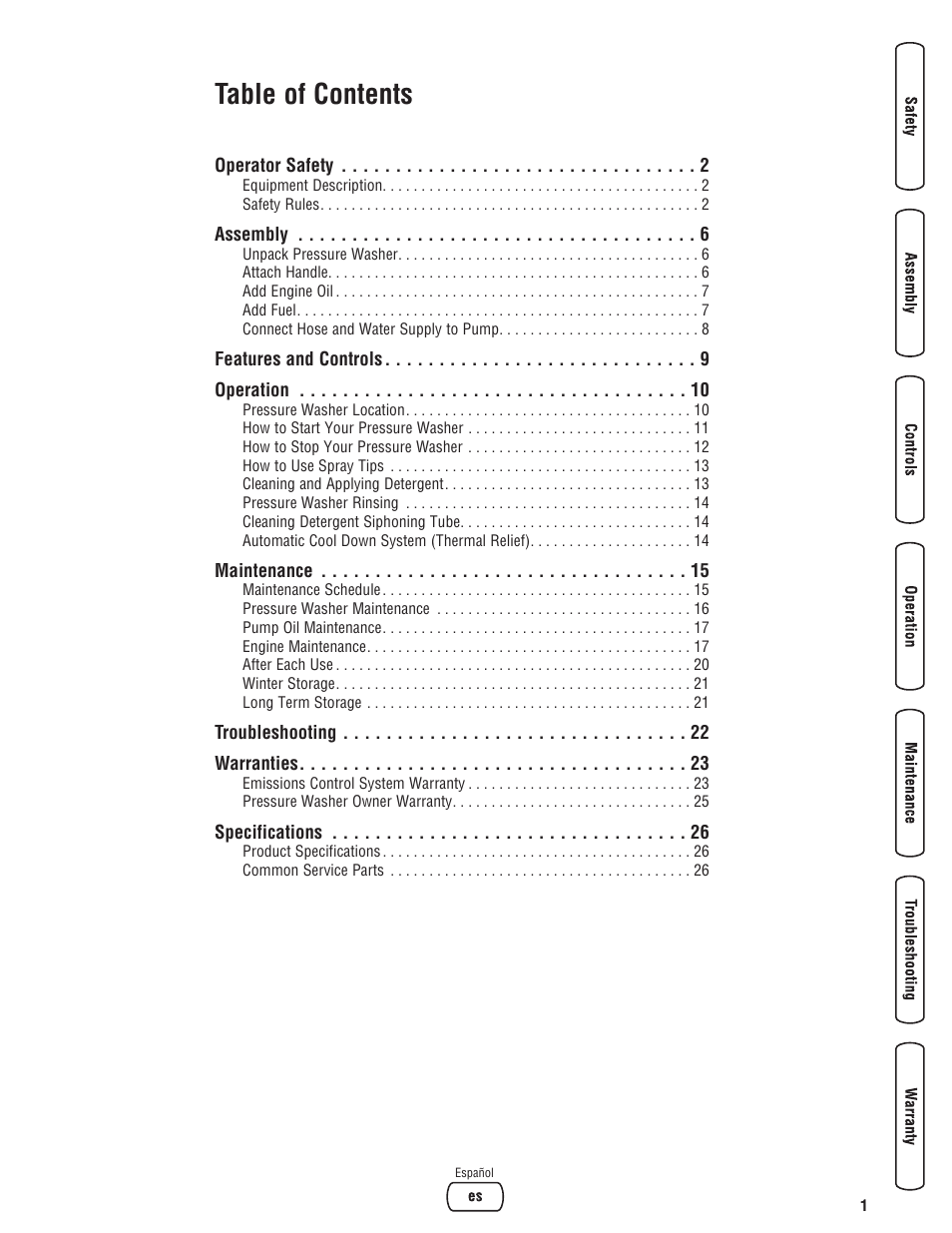 Briggs & Stratton 020324-0 User Manual | Page 3 / 56