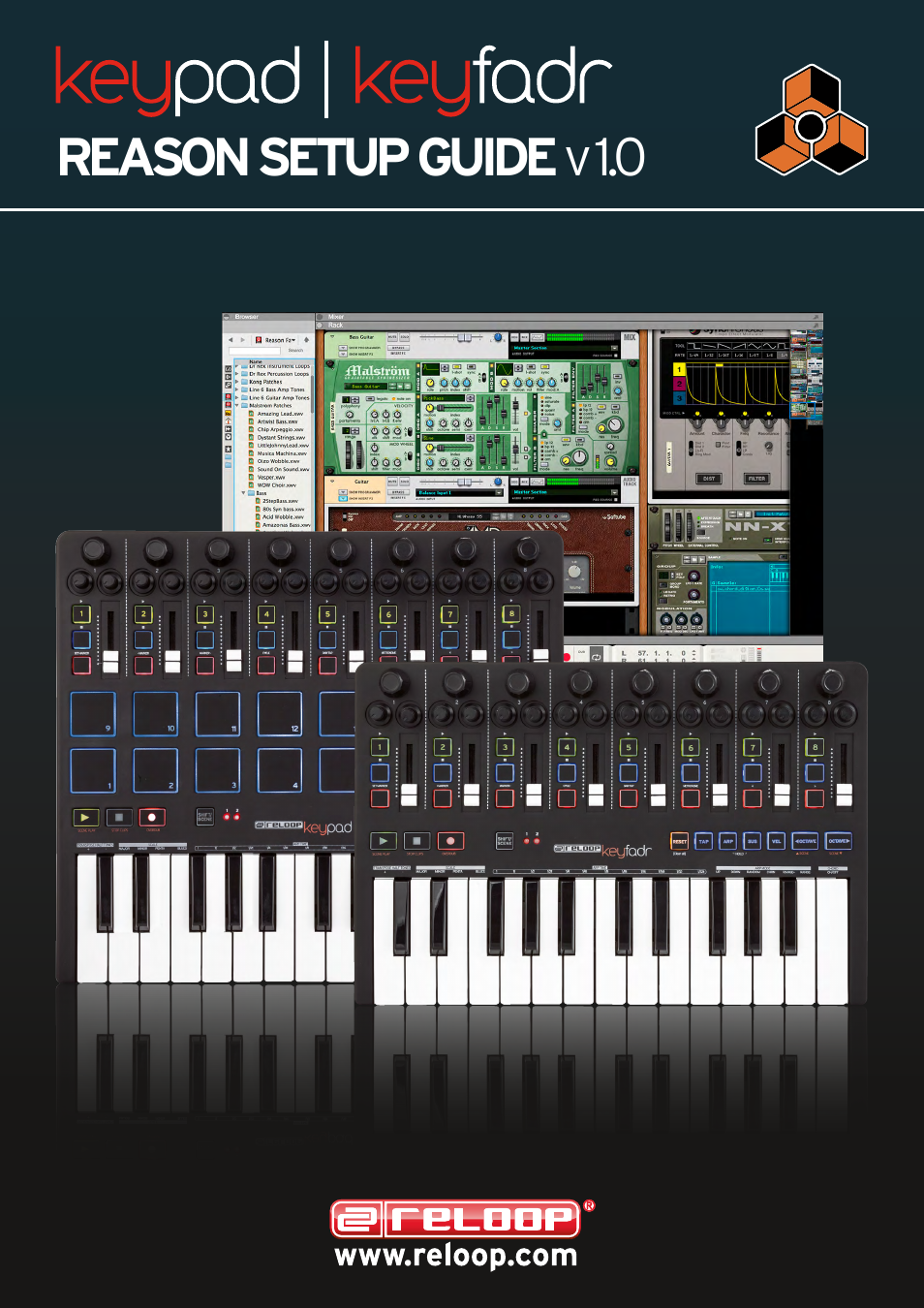 Reloop KEYPAD - REASON Setup Guide v1.0 User Manual | 3 pages