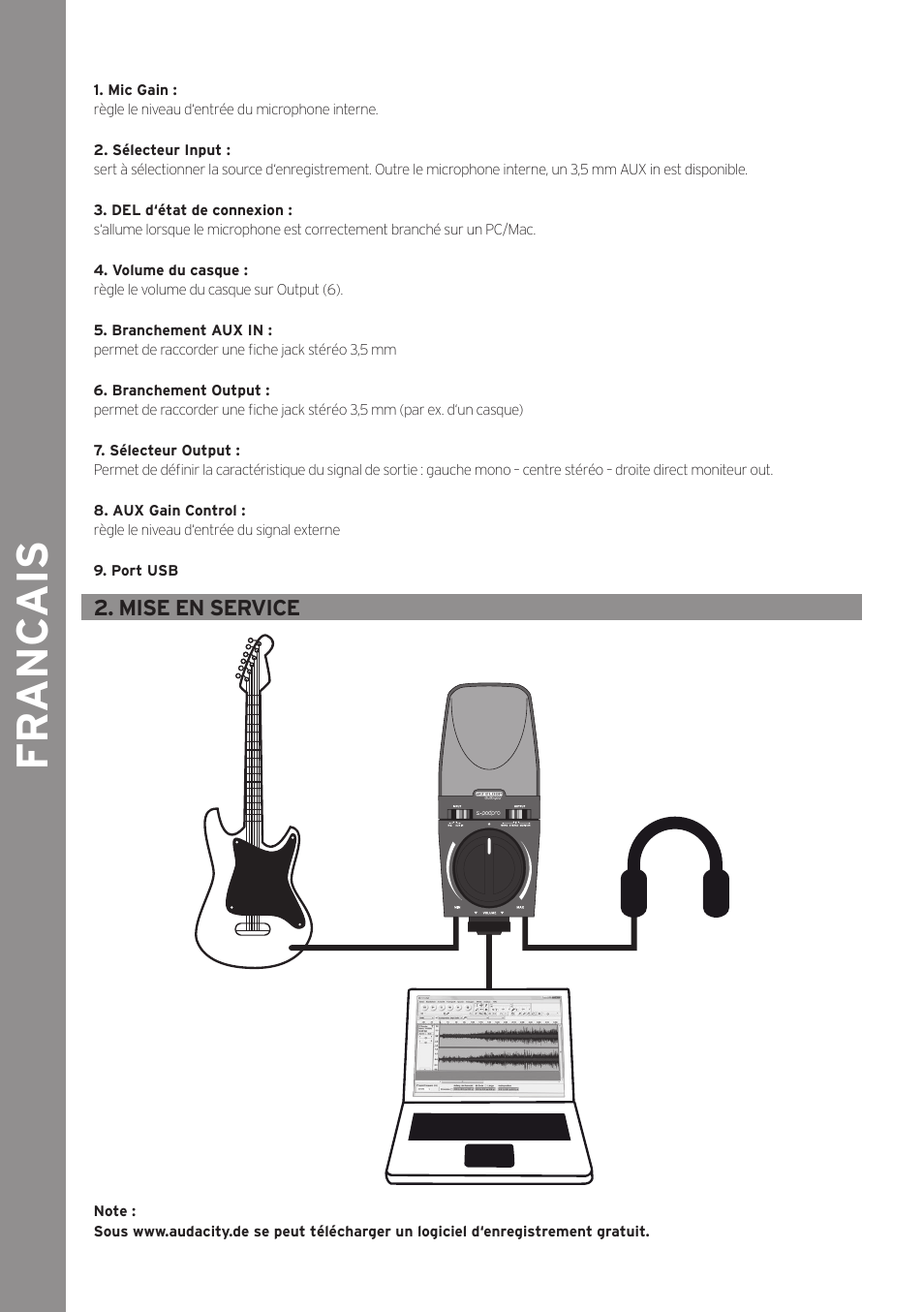 Fr anc ais | Reloop SPOD PRO User Manual | Page 12 / 16