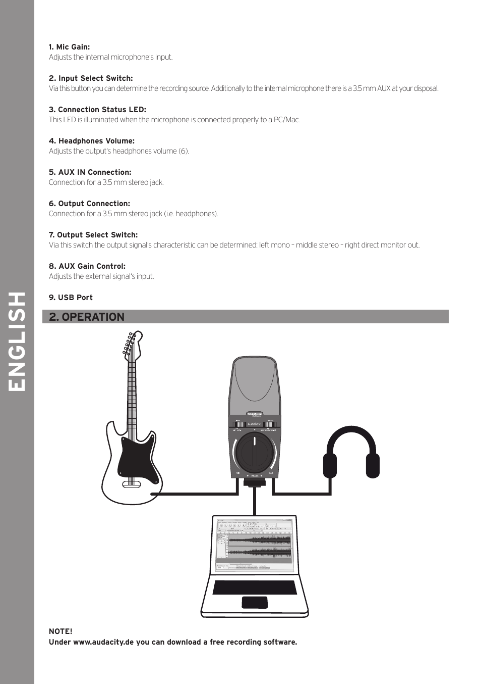 English, Operation | Reloop SPOD PRO User Manual | Page 8 / 16