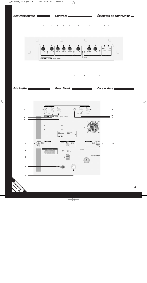 Reloop ACTIVE PA SET 1600 User Manual | Page 4 / 8