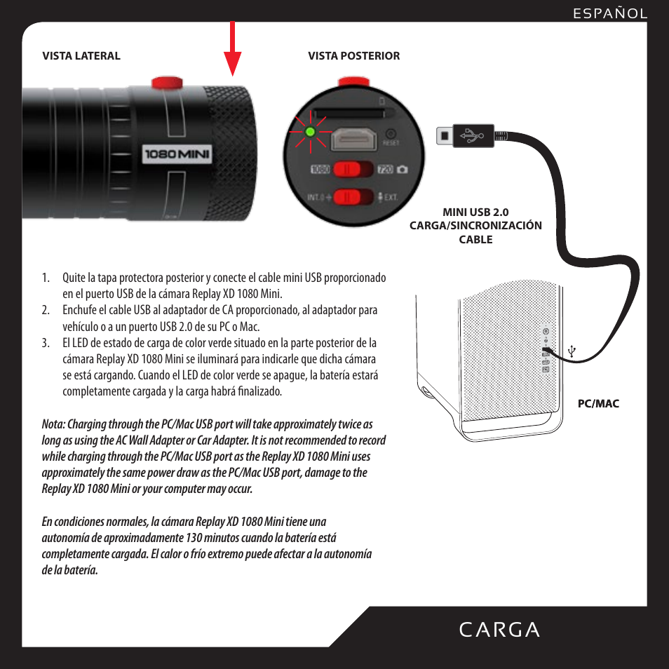 C a rg a | Replay XD 1080Mini User Manual | Page 48 / 94