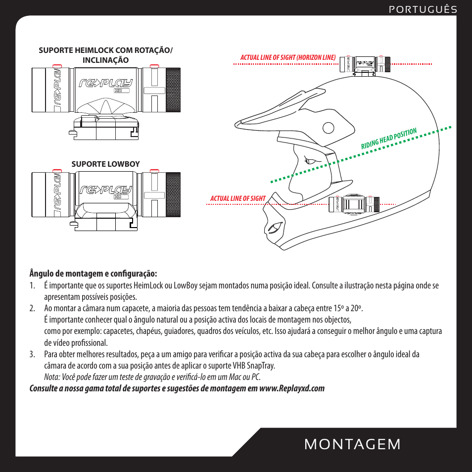 M o n tag em | Replay XD 1080Mini User Manual | Page 60 / 94