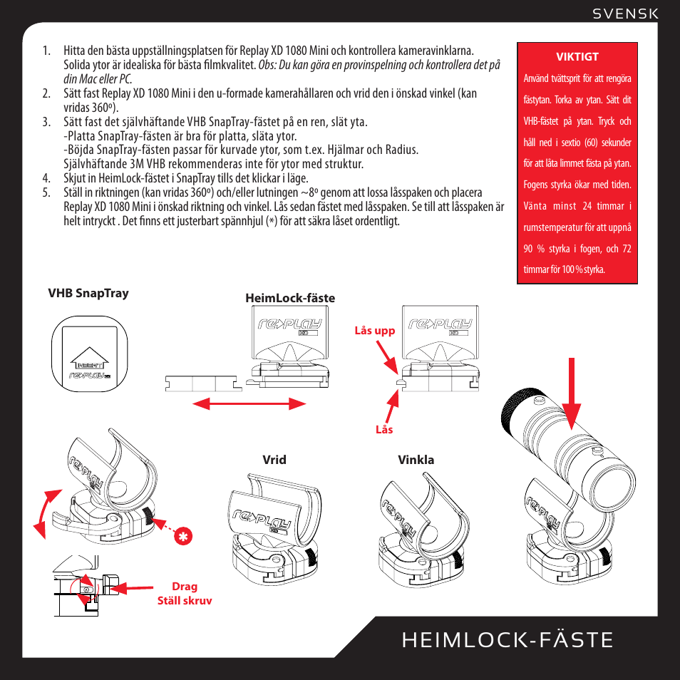 H ei m lo ck- fä s t e | Replay XD 1080Mini User Manual | Page 83 / 94